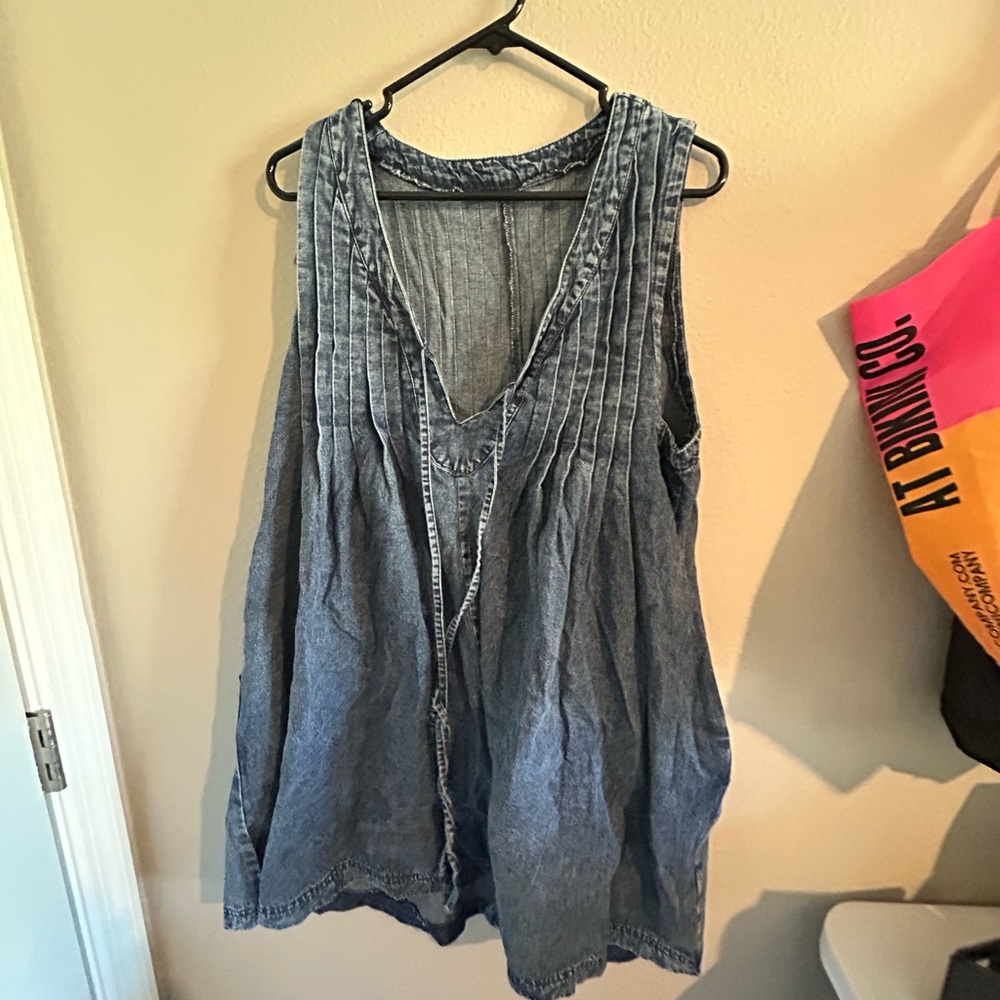 Denim Romper FREE PEOPLE DUPE